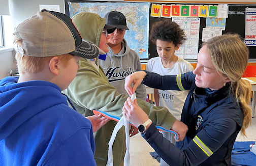 About 40 professionals talk about what they do and how they do it, at KDSS Career Day