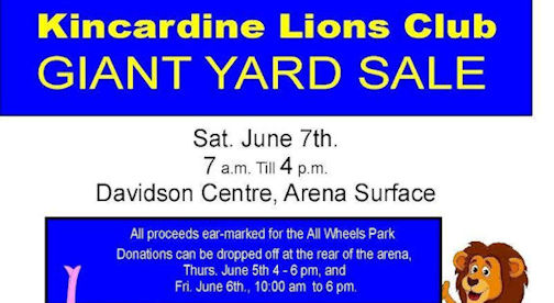​Kincardine Lions Giant Yard Sale set for June 7