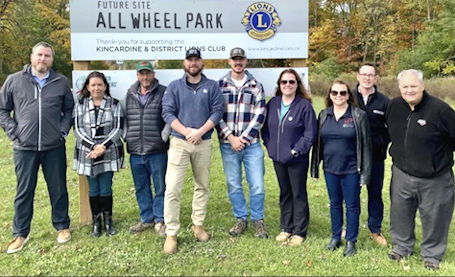 Kincardine Lions acknowledge local support for All-Wheel Park