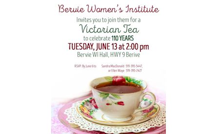Bervie W.I. hosting discussion on electoral reform; and Victorian Tea
