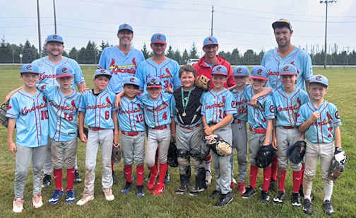 Kincardine U9 Cardinals baseball team reaches provincial semi-finals