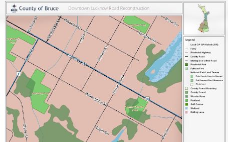 Road reconstruction begins at the west end of Lucknow