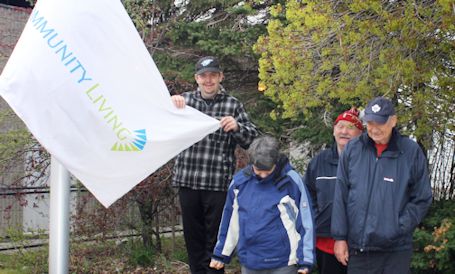 Flag-raising in Kincardine marks May as Community Living Month