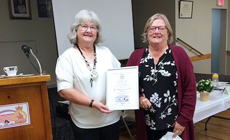 Bruce County District W.I. presents Woman of Excellence Fair Award