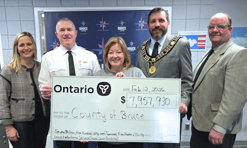 Ontario investing $8.1-million in public safety, emergency services, infrastructure in Bruce County