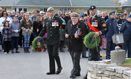Cold, windy weather for Kincardine Remembrance Day ceremony