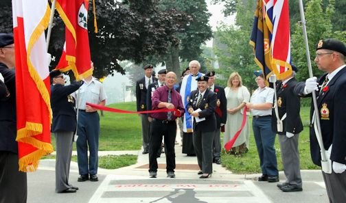 Kincardine Remembrance Crosswalk officially unveiled