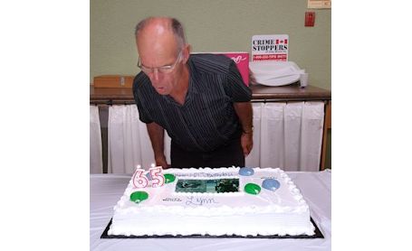 Lynn Evans of Kincardine honoured on his 65th birthday